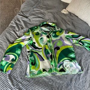 Zara silky button up